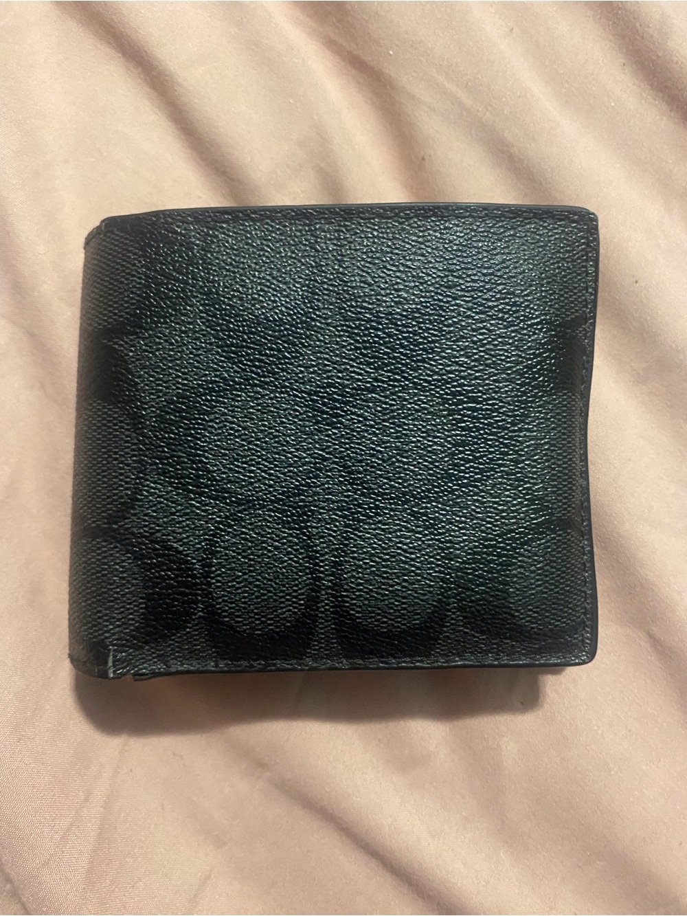 Coach Men's Black Signature Leather Wallet